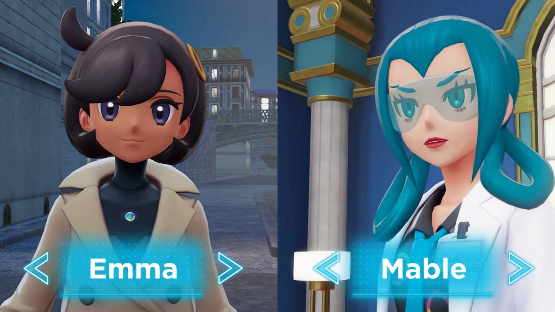 Emma and Mabel as seen in the announcement (Image via The Pokemon Company)